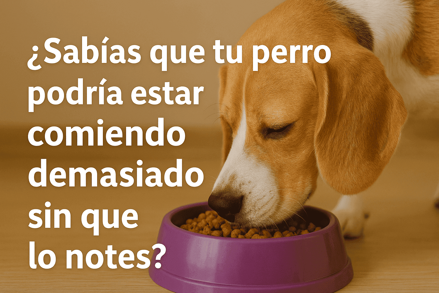 Sabías que tu perro podría estar comiendo demasiado
